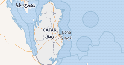 Mapa de Qatar